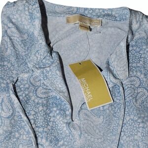 Michael Kors Light Blue Paisley Dress